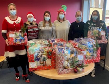 The Christmas hampers