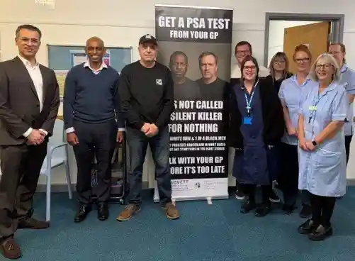 The photographs include our GPs and healthcare professionals at Lakeside Healthcare at St Neots, local campaigner Dave Young and Ian Sollom MP.